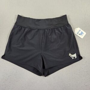 GOAT USA Athletic Shorts Womens Medium Black Running Gym Lined Pocket NWT